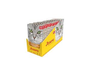 Josera Paté Pavo con calabacín, 16 x 85 g, Comida para Gatos sin Cereales con Aceite de salmón, Comida húmeda súper Premium para Gatos Adultos, Paquete de 16