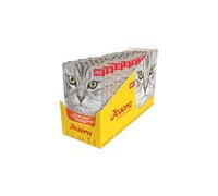 Josera Paté Pollo con Espinacas, 16 x 85 g, Comida para Gatos sin Cereales con Aceite de salmón, Comida húmeda súper Premium para Gatos Adultos, Paquete de 16
