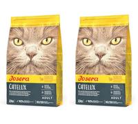 Josera - Pienso Gatos - 2 kg - Receta Catelux - Alimento de Mascota Adulta - Favorece Pelo y Piel - Ayuda Gastrointestinal - De Ave de Corral y Patata (Paquete de 2)