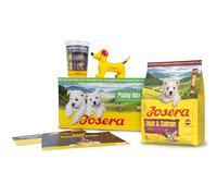 JOSERA Puppy Box Mini Junior Pato y Salmón (6 piezas) | Comida seca premium | Paquete de bienvenida para cachorros de razas pequeñas | A partir de la 6ª semana de vida | Prevención del sarro | Paquete
