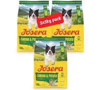 JOSERA Salmón y patata para adultos (3 x 3 kg) | Comida seca premium para perros adultos (también personas mayores) | monoproteína - 100% salmón | baja proteína | sin cereales | comida para perros | 1