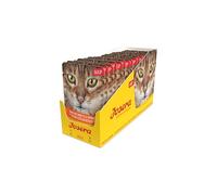 JOSERA Soup de pollo con zanahoria y espinacas (16 x 70 g) | Adulto | Comida húmeda premium para gatos adultos | pollo en sopa con verduras | sin cereales | Comida para gatos húmeda en bolsa fresca |