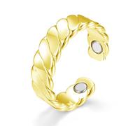Josfeva Vital Ring Damen Magnet Ringe Hautverträglich, Vitalring mit Starken Magneten, verstellbare Magnetring zum Abnehmen/Besseren Schlafen/gegen Anxiety, Unisex Vital Ring mit Geschenkbox, Cobre