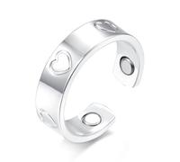Josfeva Vital Ring Damen Magnet Ringe Hautverträglich, Vitalring mit Starken Magneten, verstellbare Magnetring zum Abnehmen/Besseren Schlafen/gegen Anxiety, Unisex Vital Ring mit Geschenkbox, Cobre