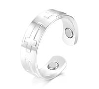 Josfeva Vital Ring Damen Magnet Ringe Hautverträglich, Vitalring mit Starken Magneten, verstellbare Magnetring zum Abnehmen/Besseren Schlafen/gegen Anxiety, Unisex Vital Ring mit Geschenkbox, Cobre