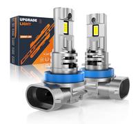 JOSHF Bombilla H11/H8/H9 LED 2024 Faro Mejorado para Coches y Motos, Anti-error CSP 24000LM 6500K Luz Blanca LED H11 Bombilla de Coche, Sustitución de Bombillas Halógenas, LED H11 DC12V, 2 Bombillas