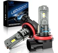 JOSHF Bombilla H11 LED de Faro de Coche con Ventilador Silencioso, 26000LM 110W 600% Brillante 6500K Blanco LED Faro H11/H8/H9 Coche,Reemplazo Halógeno,DC12V(2Bombillas)