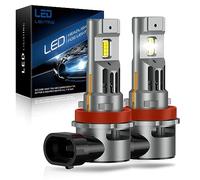 JOSHF Bombilla H11 Led Faro Actualizado para Coche y Moto, CSP 100W 22000LM 600% Brillo 6500K Blanco, Recambio para Bombillas Halógena, 1:1 Mini Led H8/H9 Hi/Lo Beam,DC12V(2lampara)