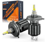 JOSHF Bombilla Led H4, 110W CSP 20000LM 6000K Lámpara de Faro para Coches-1Par 360° Spotlight-Bombillas Reemplazo de Halógena, Led H4/HB2/9003