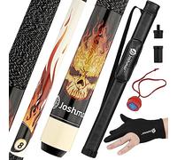 JOSHMAR, Taco de billar de calidad profesional: fabricado con madera dura canadiense con un diseño hermoso, único y lujoso de la mejor calidad Incluye 4 accesorios para mantener tu taco en las mejores