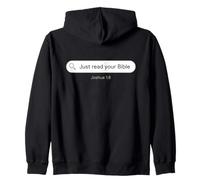 Joshua 1:8 Just Read Your Bible - Christian Faith Evangelism Sudadera con Capucha