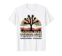 Joshua Tree Desert Vibes Puesta del Sol Paisaje Arte Camiseta