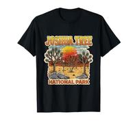 Joshua Tree National Park California Desierto Retro Atardecer Camiseta