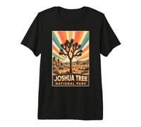 Joshua Tree National Park Retro Vintage Camping al Aire Libre Camiseta Premium