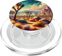 Joshua Tree National Park USA Hermosa Pintura Al óleo PopSockets PopGrip para MagSafe