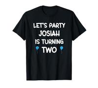 Josiah camisa de segundo cumpleaños con nombre niño de 2 años Camiseta