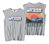 Josiah Queen The Mt. Zion Tour - Camiseta sin mangas, informal, unisex, para deportes al aire libre, gris, L