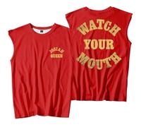 Josiah Queen Watch Your Mouth Camiseta sin mangas unisex informal para exteriores, rosso, 3XL