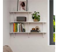 JOSIAHCQ Baldas flotantes Modernos para decoración de Pared; estanteria Libros de Varios Niveles para Almacenamiento en Sala de Estar, Dormitorio y Oficina(Wit,120cm/47.2in)