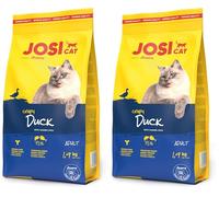 JosiCat Crispy Duck, 1 x 1,9 kg, Comida para Gatos con Delicioso Pato y valiosos ácidos grasos, vitaminas y oligoelementos, alimento seco Premium para Gatos Adultos, Powered by Josera, 1 Unidad