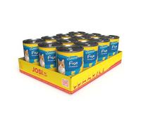 JosiCat Fish in Sauce, 12 x 415 g, Adult, Comida húmeda Premium para Gatos Adultos, abadejo en Salsa, Vitamina D3 y E, Powered by Josera, Comida para Gatos húmeda, pienso Completo