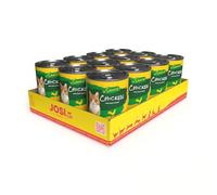 JosiCat Pollo in Sauce (12 x 415 g) | Adulto | Comida húmeda Premium para Gatos Adultos | Pollo en Salsa | Vitamina D3 y E | Powered by JOSERA | Alimento Completo | Pack 12