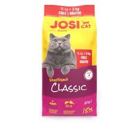 JosiCat Sterilised Classic (1 x 15 + 3 kg) | Adult | Alimento seco Premium para Gatos castrados | con Poca Grasa y Mucha proteína | Powered by Josera | Comida para Gatos | pienso Completo | 1 Unidad