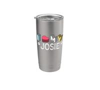 Josie Personalizado Perro Nombre Josie Pet Lover Vaso térmico de acero inoxidable de doble pared