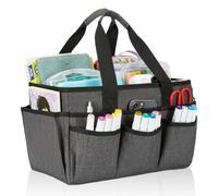 JOSIVIKY Bolsa organizadora de almacenamiento para manualidades, organizador de arte, organizador de suministros de limpieza, organizador de coche para suministros de herramientas, bolsa de transporte