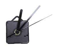 Joskeijky 1 paquete reloj de pared reemplazo piezas de reparación DIY mano motor reloj cuarzo mecanismo movimiento péndulo con manos y accesorios (negro), Negro