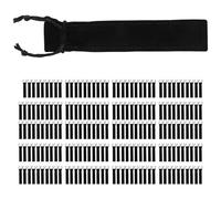 Joskeijky 200 unidades de serías de terciopelo negro con soporte para lápices, diseño de lápices, color negro
