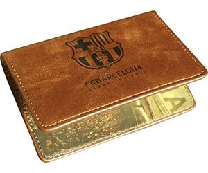 JOSMA SPORT - Funda De Carnet F.C. Barcelona Piel Marrón Blaugrana