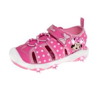 Josmo Disney - Sandalias de Minnie Mouse para niños y niñas, con luz LED, sandalias para niñas pequeñas