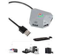 Joso Adaptador de teclado y mouse para NSwitch.Xbox, PS4, adaptador de teclado Switch para reproducir Fortnite Apex.FPS, RTS, convertidor Plug and Play, compatible con ratones de sensibilidad