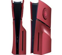 Joso Panel frontal con orificio de refrigeración para PS5 Slim Disc Edition, resistente a arañazos y polvo cubierta de repuesto a medida para PS5 Slim Console (CD-ROM), placas para accesorios PS5