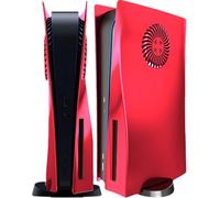 Joso Placa frontal de estilo brillante para PS5 Disc Edition, antiarañazos, carcasa de repuesto a prueba de polvo, cubierta Skin Fit para consola PS5 (CD-ROM) con ventilación de refrigeración, placas