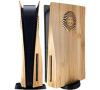 Joso Placa frontal de estilo brillante para PS5 Disc Edition, antiarañazos, carcasa de repuesto a prueba de polvo, cubierta Skin Fit para consola PS5 (CD-ROM) con ventilación de refrigeración, placas