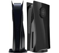 Joso Placa frontal de estilo brillante para PS5 Disc Edition, antiarañazos, carcasa de repuesto a prueba de polvo, cubierta Skin Fit para consola PS5 (CD-ROM) con ventilación de refrigeración, placas