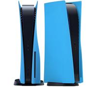 Joso Placa frontal para PS5 Disc Edition, placas antiarañazos, a prueba de polvo, accesorios de piel compatibles con consola PS5 con una unidad de disco, azul Starlight, versión de lanzamiento 2020