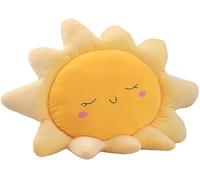 JOSON Almohada en forma de sol, bonito cojín para silla de sol, almohada de peluche suave, utilizada para decoración del hogar, regalos de cumpleaños de niños y niñas (15.7 pulgadas amarillo)