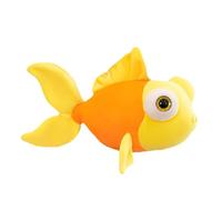 JOSON Peluche de pez dorado, almohada suave de muñeca de pez dorado, cumpleaños para niños y niñas (13.7 pulgadas) (amarillo)