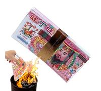Joss Paper Money, de antepasado chino, juego espiritual de 100 hojas, 5.91 x 2.76 pulgadas, ideal para el día de barrido de tumbas, festival de Qingming, festival de fantasmas, uso en rituales