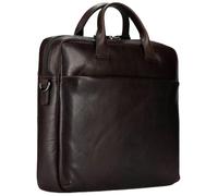 JOST bolsa de ordenador portátil maletín con compartimento para portátil London Business Bag 1C. Brown marrón oscuro