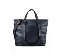 Jost Bolsos shopper oficina Lysa de piel, 36 cm, con compartimento para portátil azul