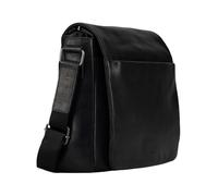 Jost Cuero bolsa de ordenador portátil bolso bandolera con compartimento para portátil Glasgow Shoulder Bag Black negro