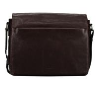 Jost Cuero bolsa de ordenador portátil bolso bandolera con compartimento para portátil Glasgow Shoulder Bag Brown marrón oscuro