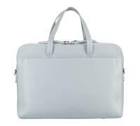JOST Cuero bolsa de ordenador portátil maletín con compartimento para portátil Arva Arva Business Bag Misty Blue gris azulado