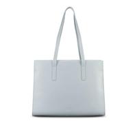 JOST Cuero maletín bolso shopper con compartimento para portátil Arva Business Shopper Misty Blue gris azulado
