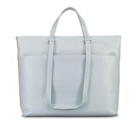 JOST Cuero maletín bolso shopper con compartimento para portátil Arva Business Shopper Misty Blue gris azulado