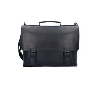 Jost Futura Maletín Piel natural 38 cm Compartimento para el portátil negro